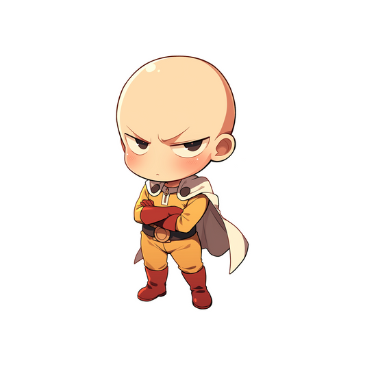 kawaii one punch man sticker