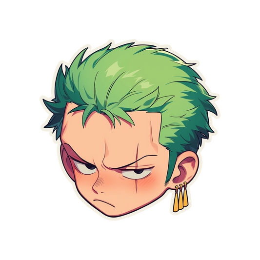 kawaii zoro head clipart sticker