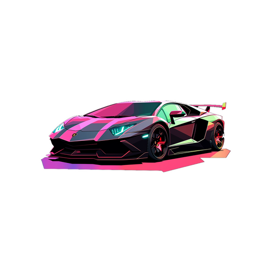 lamborghini aventador aesthetic sticker
