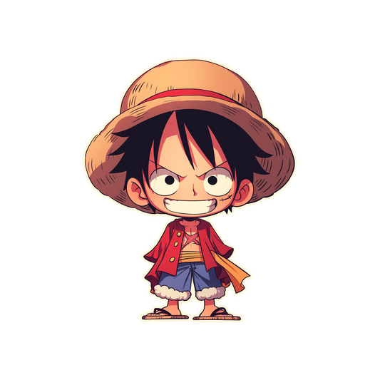 luffy chibi one piece sticker