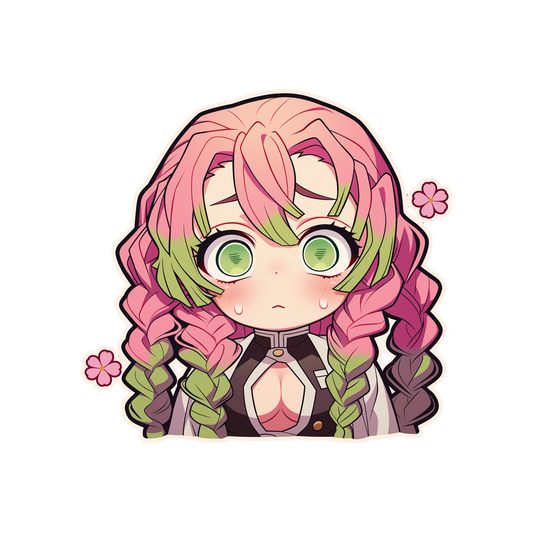 mitsuri kanroji nervous sticker