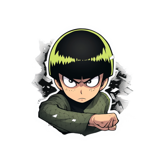 naruto angry rock lee sticker