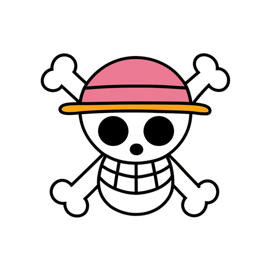 one piece jolly roger logo sticker