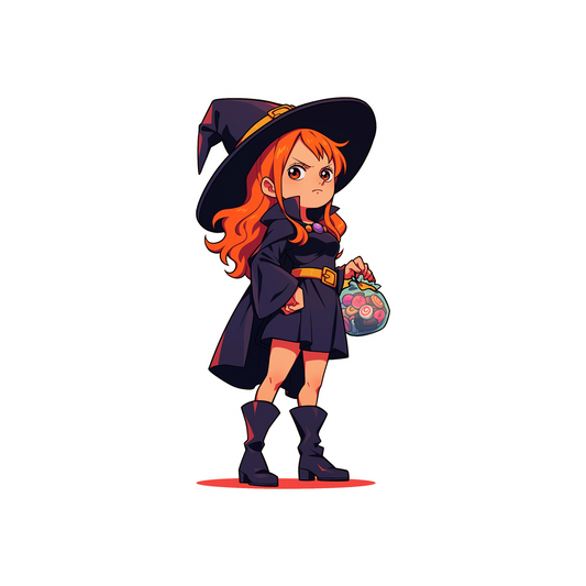 one piece nami witch outfit halloween sticker