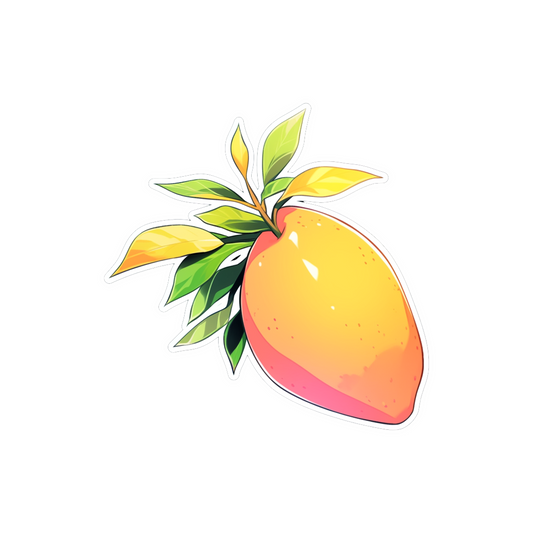 orange mango aesthetic sticker