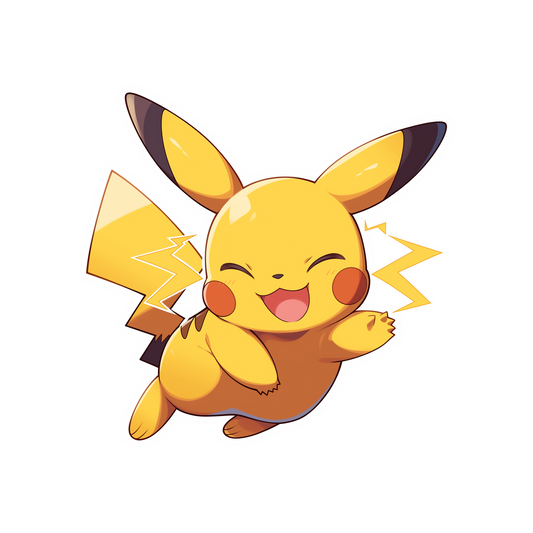 pikachu lightning bolt sticker