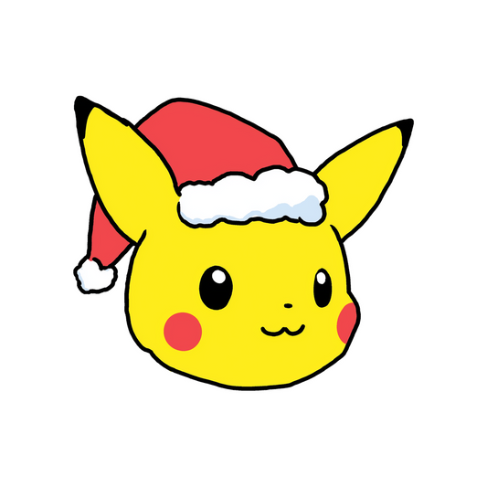 pikachu santa hat sticker