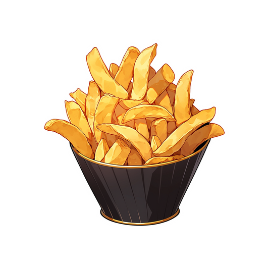 plate of french fries sticker