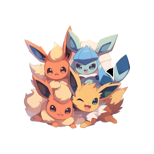 pokemon cute eeveelutions pals sticker