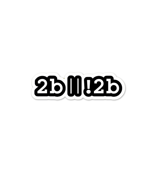 2B 2B Programmer Coding Sticker