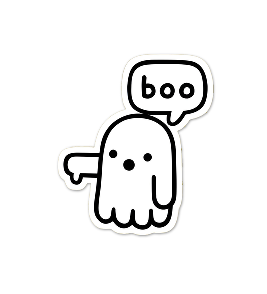 Boo Sticker