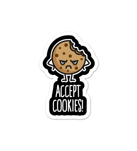 Accept Cookies Programmer Coding Sticker