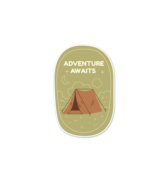 Adventure Camping Sticker