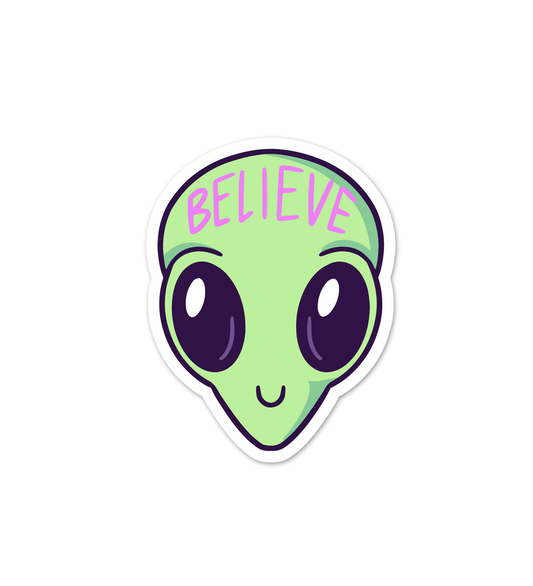 Believe In Aliens Sticker