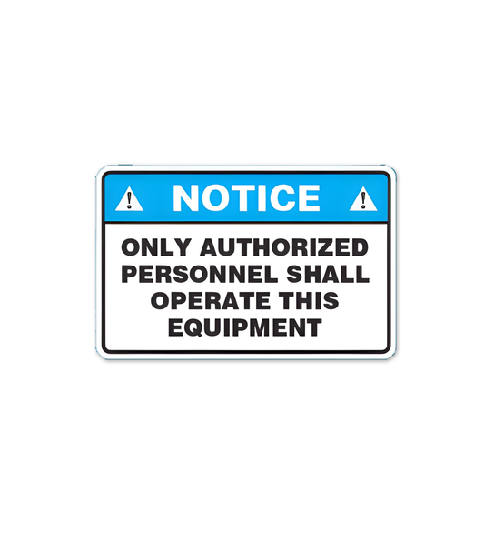Authorized Personnel Sticker