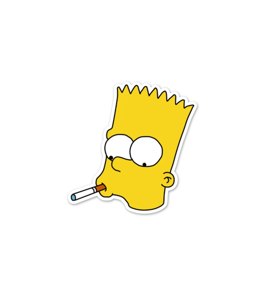 Bart Smoking Sticker