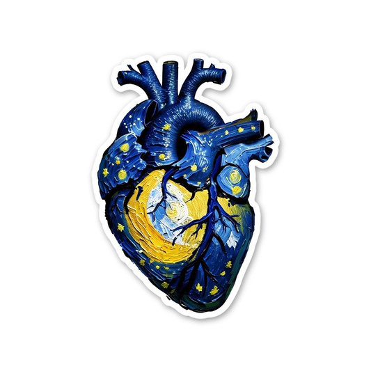 Starry Night Anatomical Heart