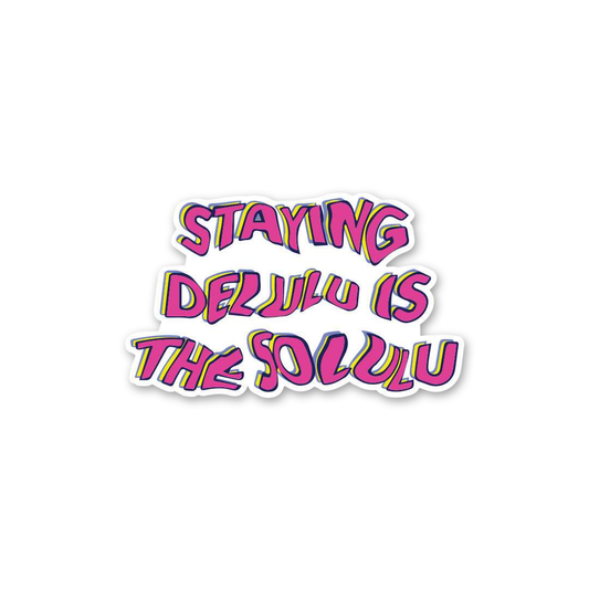 Delulu Solulu Slang Sticker