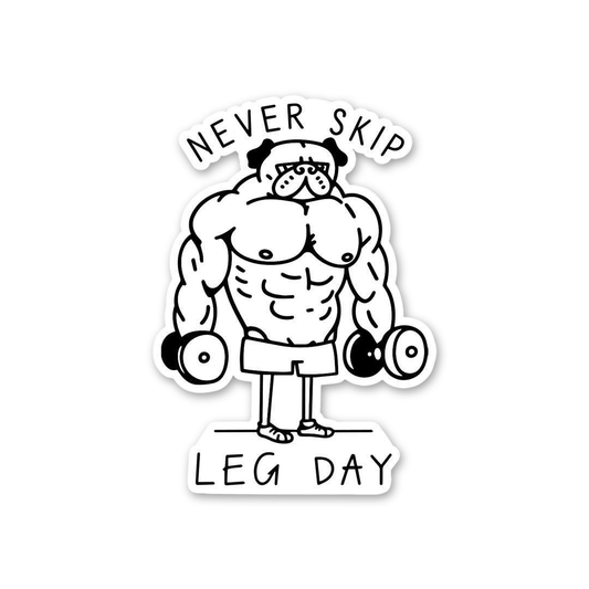 Muscle Pug Leg Day