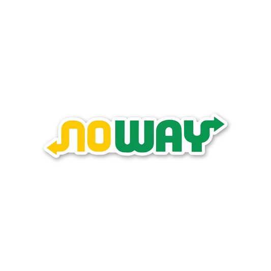 No Way Parody Sticker