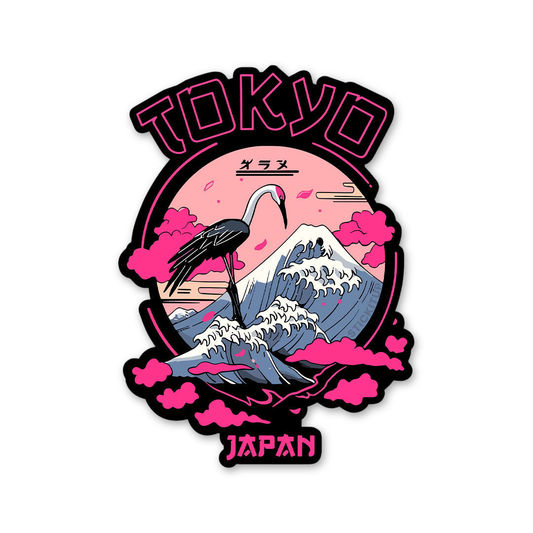 Neon Tokyo Crane Wave