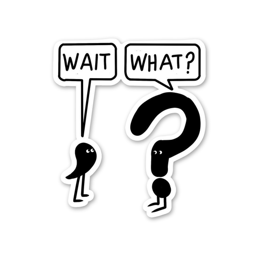 Wait What Question Doodle