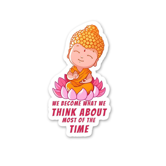 Kawaii Buddha Mindset Sticker