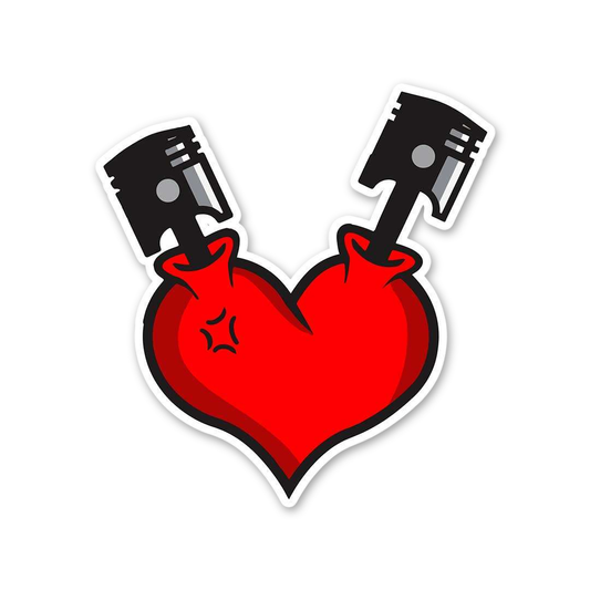 Engine Heartbeat Sticker