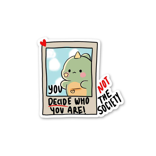 Cute Dino Identity Affirmation