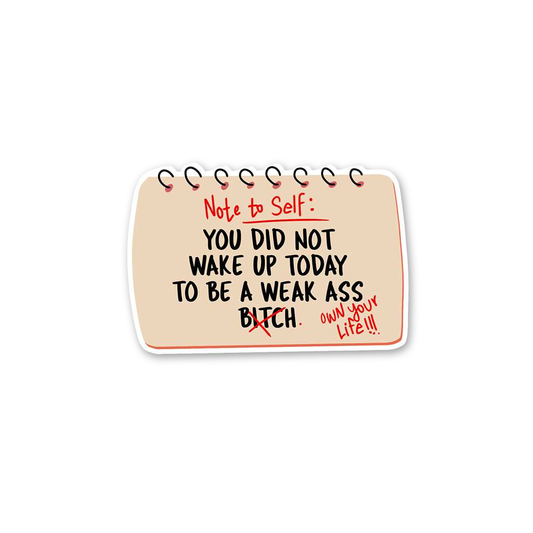 Own Your Life Note