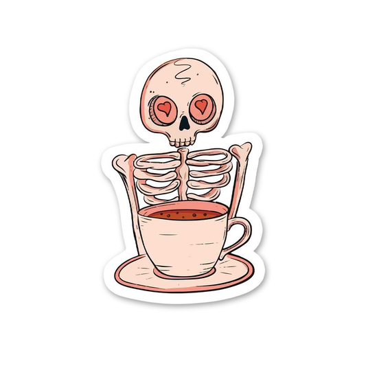 Coffee Loving Skeleton