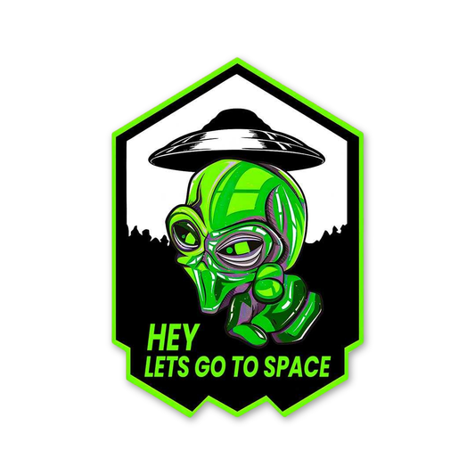 Neon Alien Space Trip