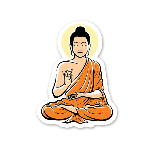 Serene Enlightenment Sticker