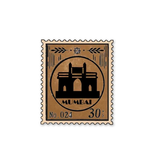 Retro Mumbai Postage Stamp