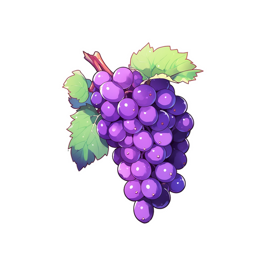 purple bunch of grapes sticker