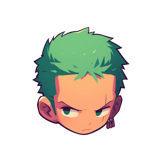 roronoa zoro one piece cute sticker