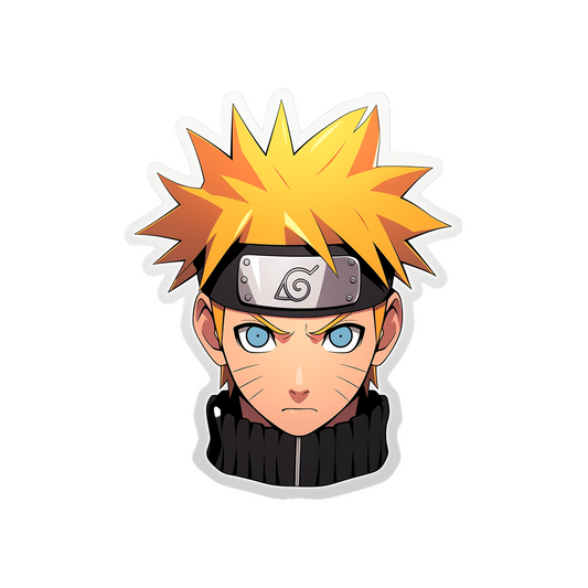 serious naruto head sticker