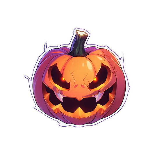 spooky halloween pumpkin sticker