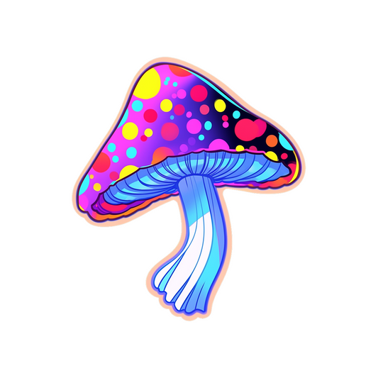 trippy mushroom sticker