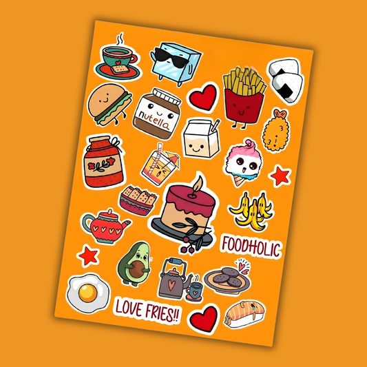 Cute Foodie Mini Stickers