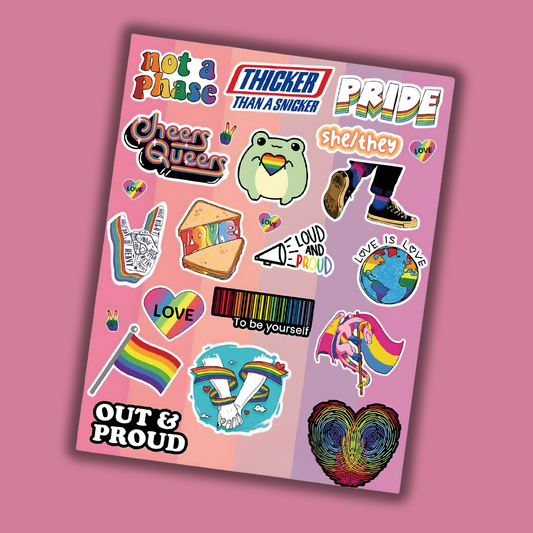 Loud and Proud Pride Mini Stickers