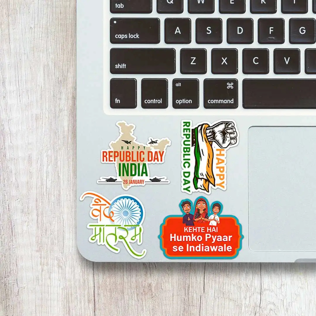 Jai Hind India Pride Mini Stickers
