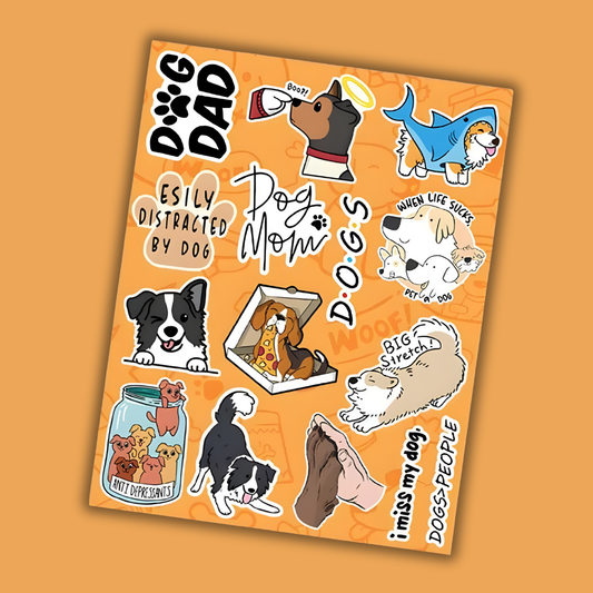 Ultimate Dog Mom Dad Mini Stickers