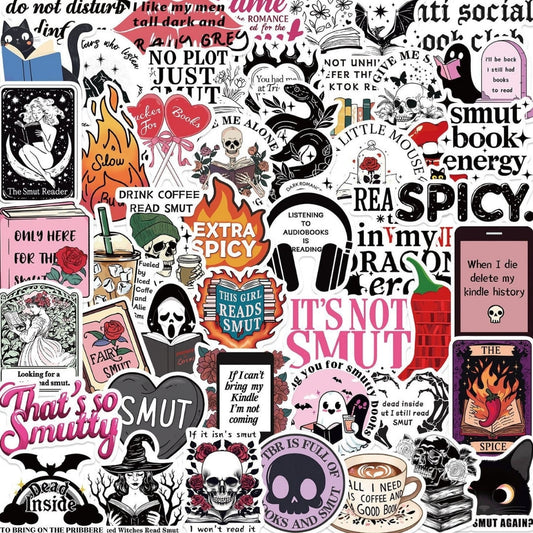 50 Pcs Vinyl Funny Dirty Stickers
