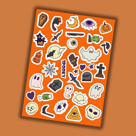 Whimsical Spooky Mini Stickers