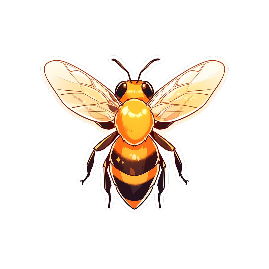 aesthetic bee sticker