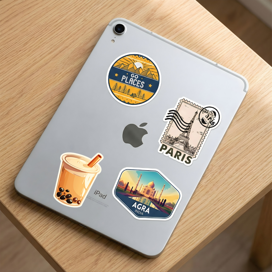 aesthetic bubble tea cup sticker