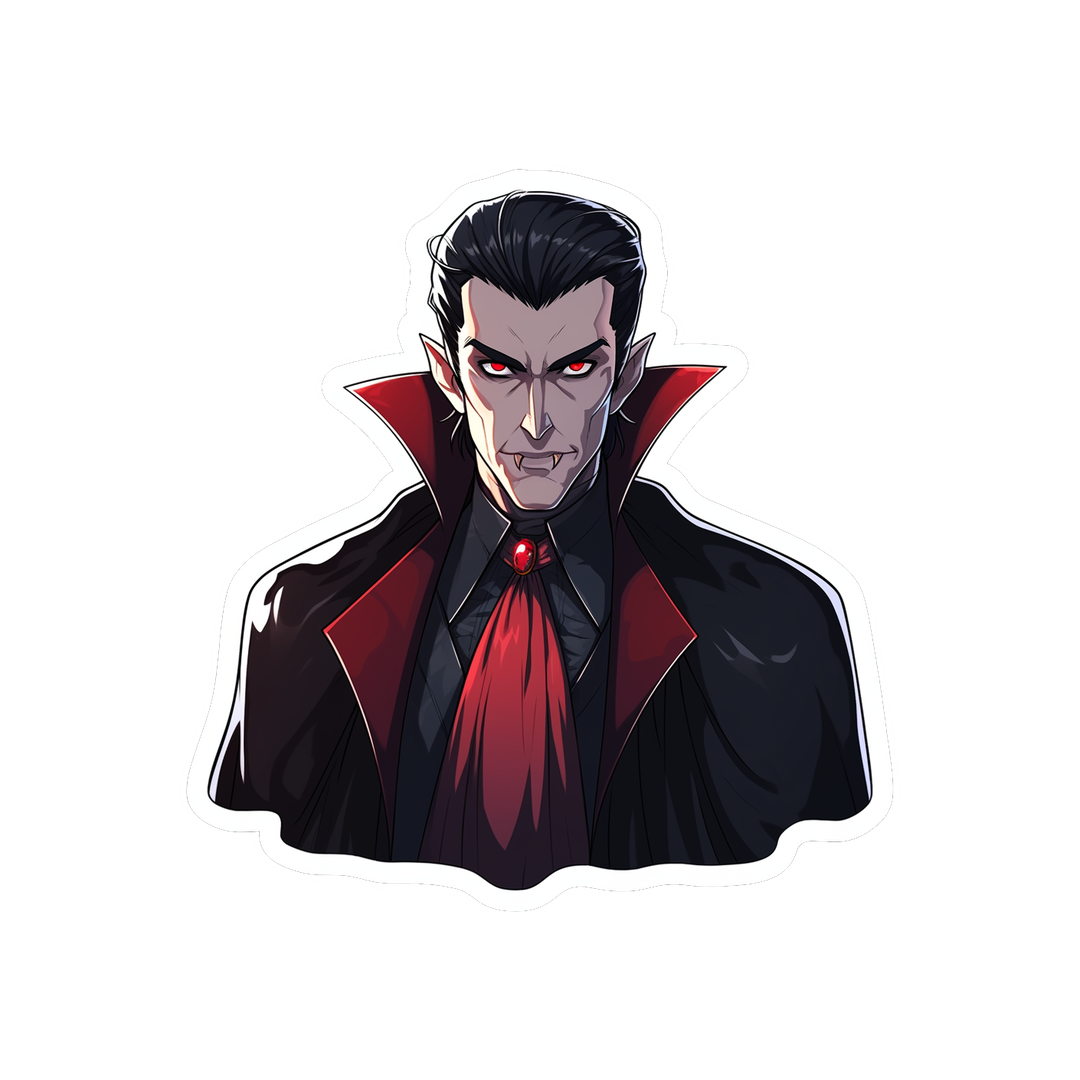 aesthetic dracula halloween sticker