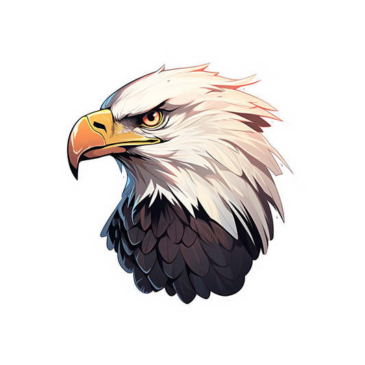 aesthetic eagle head sticker