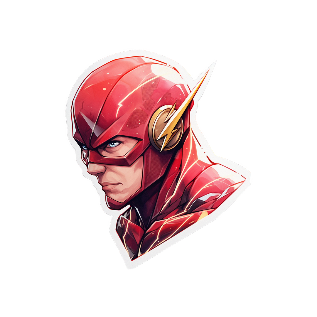 aesthetic flash dc comics sticker